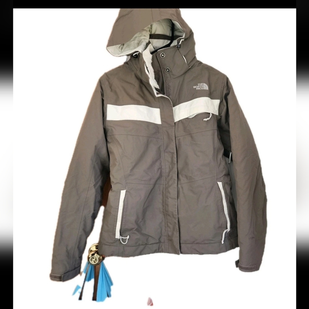 The North Face Brown Inlux Hyvent Hooded Fleece Insulated Jacket Women’s Medium